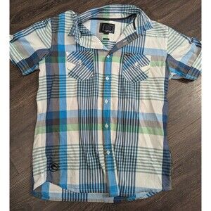 Rip Curl Men's Long Sleeve Flannel Shirt Seaform Green/Gray Size Medium